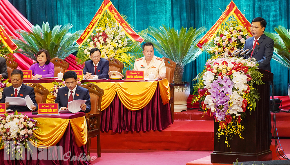 Nghị quyết Đại hội đại biểu Đảng bộ tỉnh Hà Nam lần thứ XX nhiệm kỳ 2020  2025