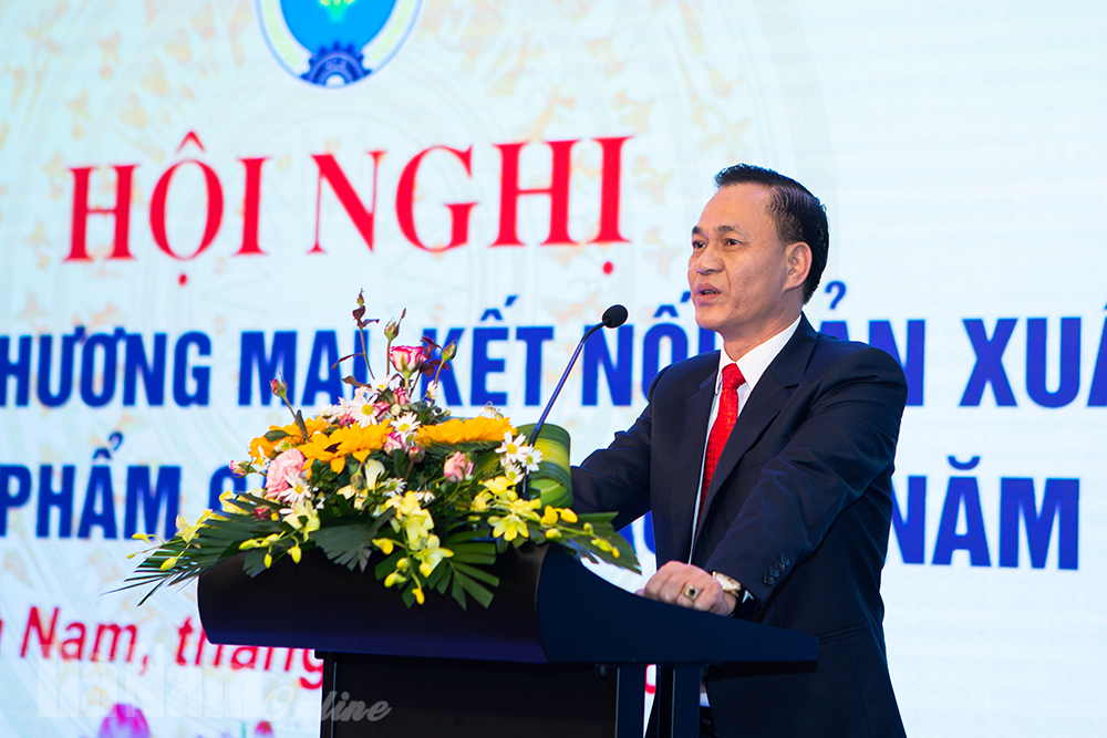 Liên minh HTX tỉnh Hà Nam tổ chức hội nghị Xúc tiến thương mại kết nối sản xuất tiêu thụ sản phẩm  cho các HTX