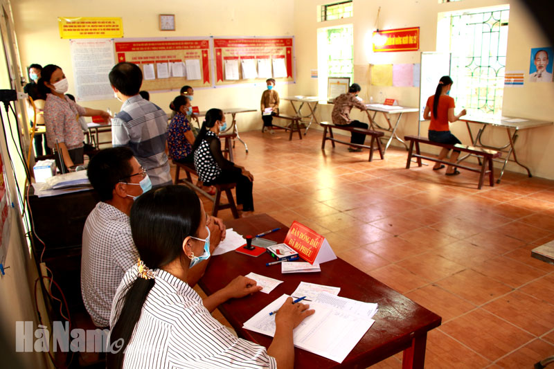 Cập nhật thông tin về cuộc bầu cử đại biểu Quốc hội khóa XV và đại biểu HĐND các cấp ở Hà Nam 9540 cử tri đã đi bỏ phiếu