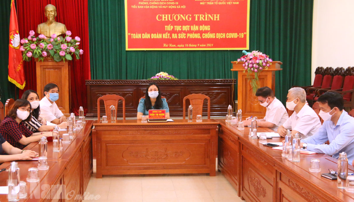 Ủy ban Trung ương MTTQ Việt Nam tổ chức hội nghị trực tuyến chương trình tiếp tục phát động ủng hộ phòng chống dịch Covid 19