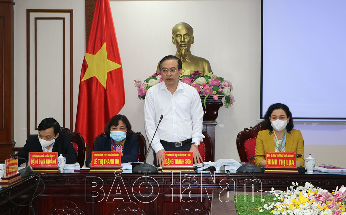 UBND tỉnh nghe báo cáo Quy hoạch tỉnh Hà Nam thời kỳ 20212030 tầm nhìn đến năm 2050