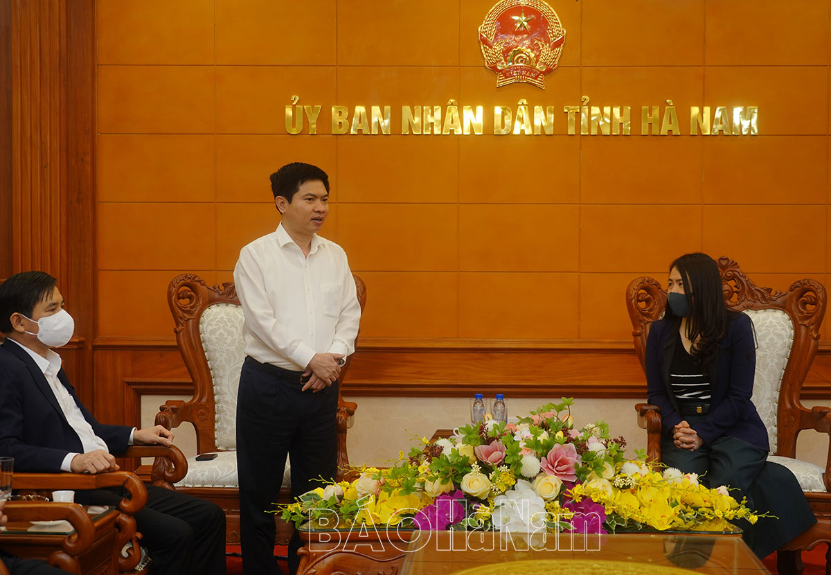 Đồng chí Bí thư Tỉnh ủy Lê Thị Thủy làm việc với Công ty Honda Việt Nam