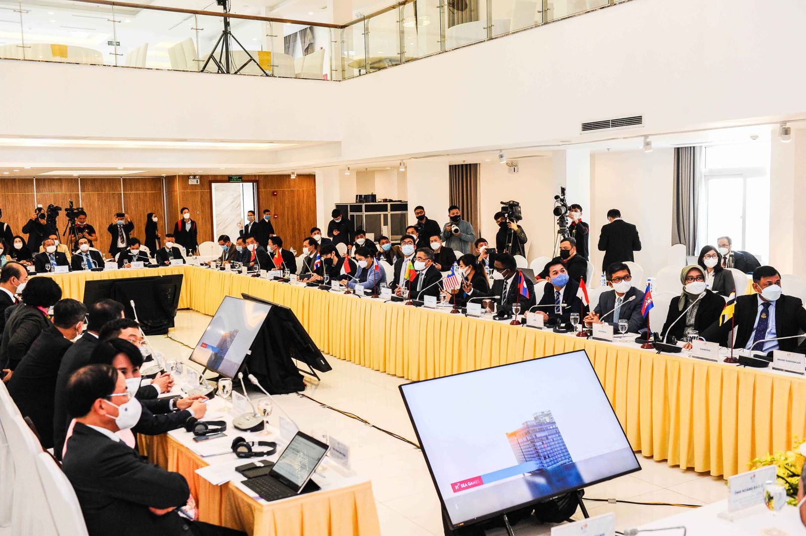 Hội nghị trưởng đoàn SEA Games 31 Nước chủ nhà Việt Nam thông báo công tác đón VĐV