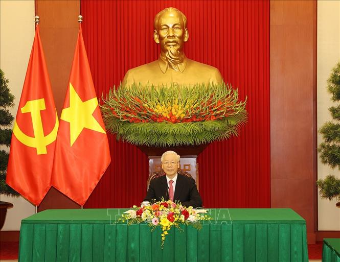 Tổng Bí thư Nguyễn Phú Trọng và Tổng Bí thư Chủ tịch nước Trung Quốc Tập Cận Bình gửi Thư Chúc mừng Năm mới Nhâm Dần 2022
