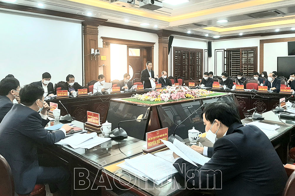 UBND tỉnh thảo luận các nội dung trình HĐND tỉnh tại kỳ họp chuyên đề năm 2022