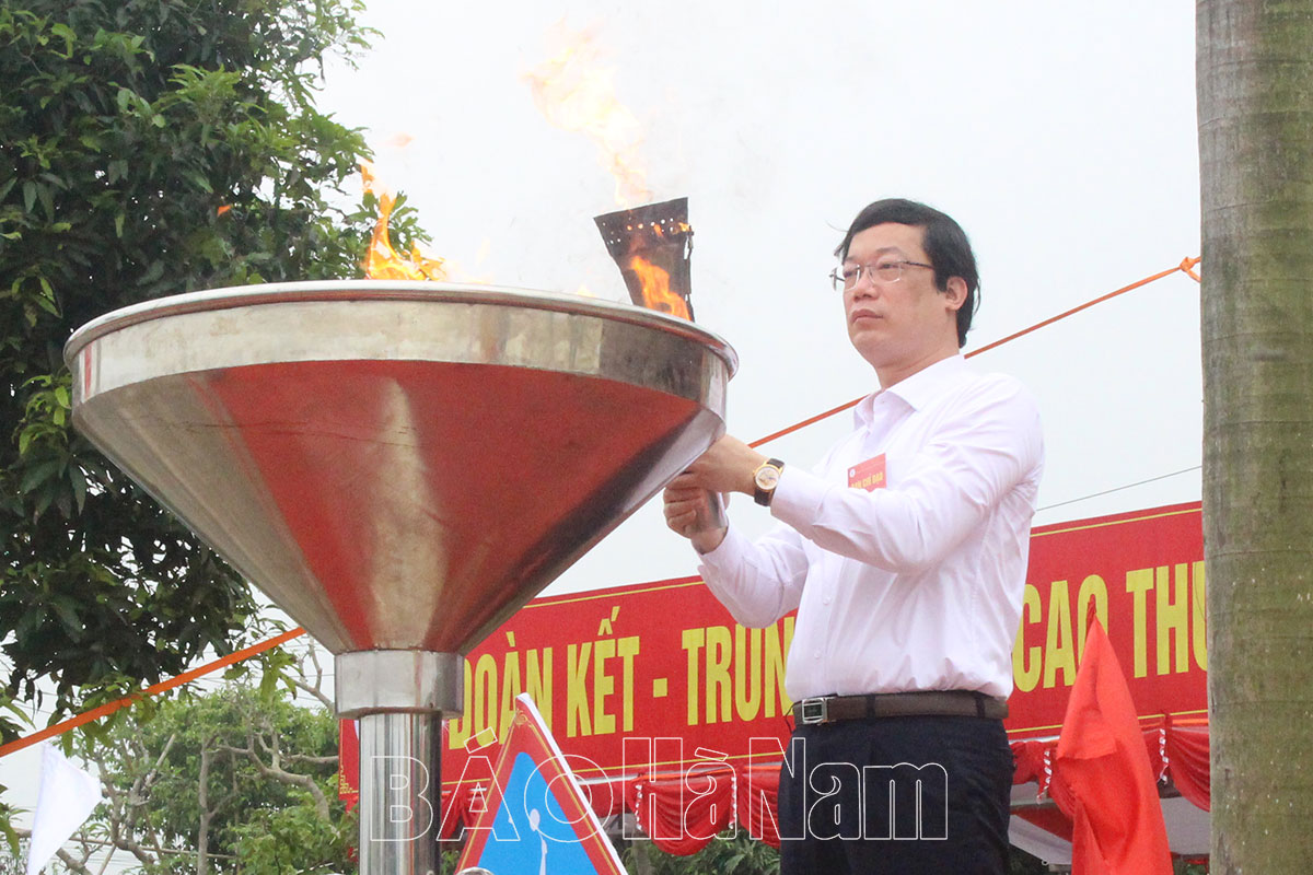 Tưng bừng lễ diễu hành tại Đại hội TDTT huyện Thanh Liêm