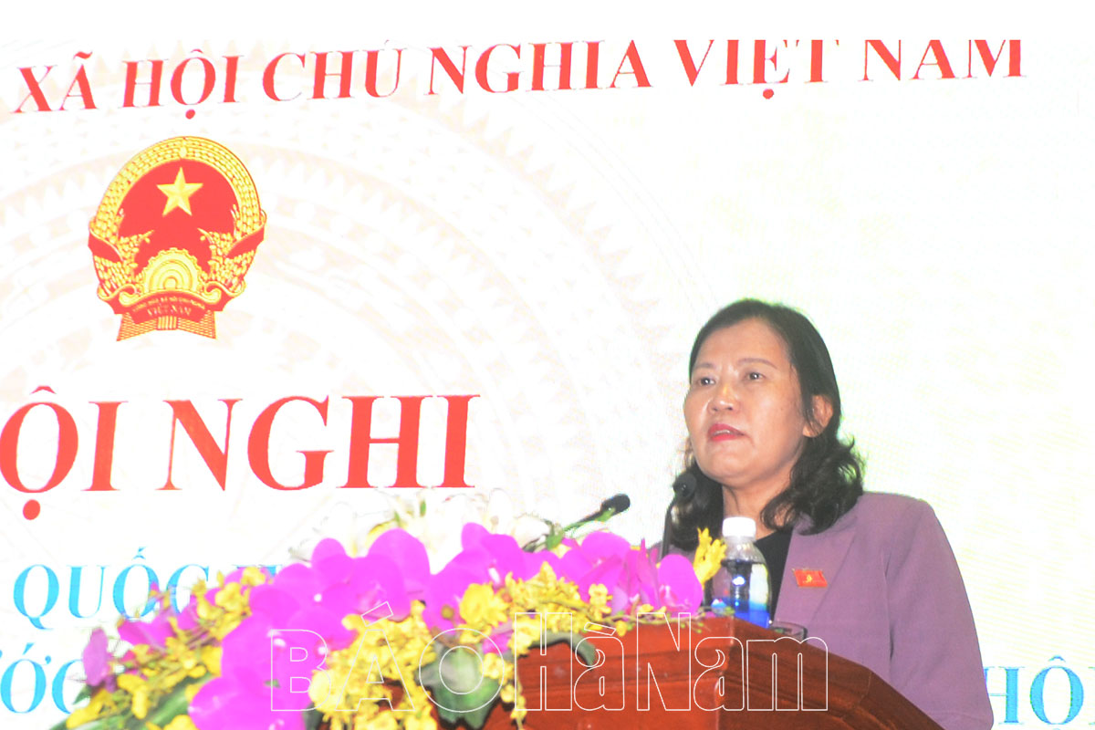 Đoàn ĐBQH tỉnh tiếp xúc cử tri trước kỳ họp thứ 3 Quốc hội khóa XV tại Thị xã Duy Tiên và các huyện Kim Bảng Bình Lục