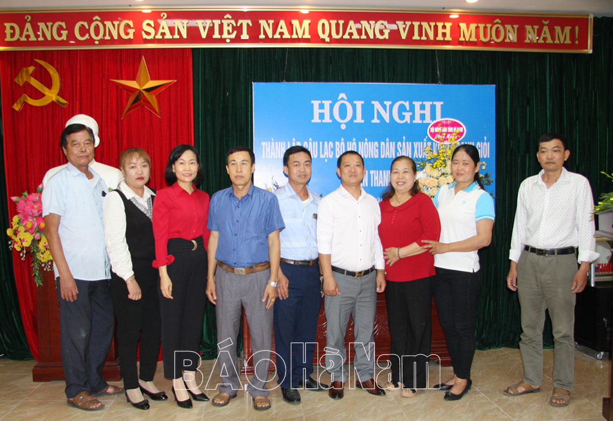Ra mắt CLB “Hộ nông dân sản xuất kinh doanh giỏi” huyện Thanh Liêm