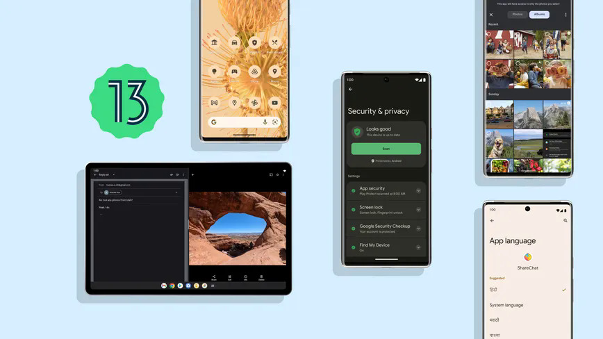 Những điểm mới trên Android 13
