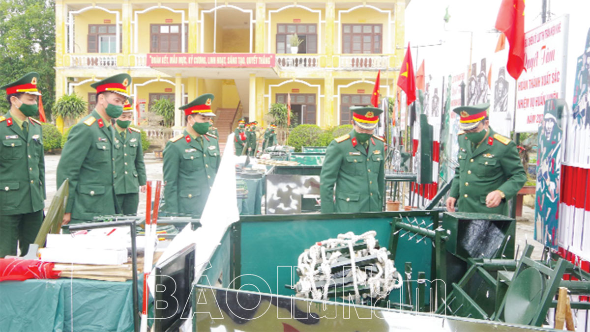 Đảng ủy Quân sự huyện Thanh Liêm tập trung lãnh đạo thực hiện công tác huấn luyện
