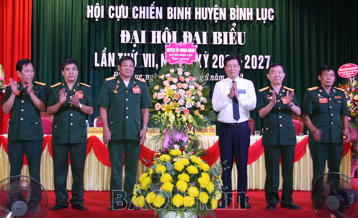Đại hội Hội CCB huyện Bình Lục lần thứ VII nhiệm kỳ 2022  2027