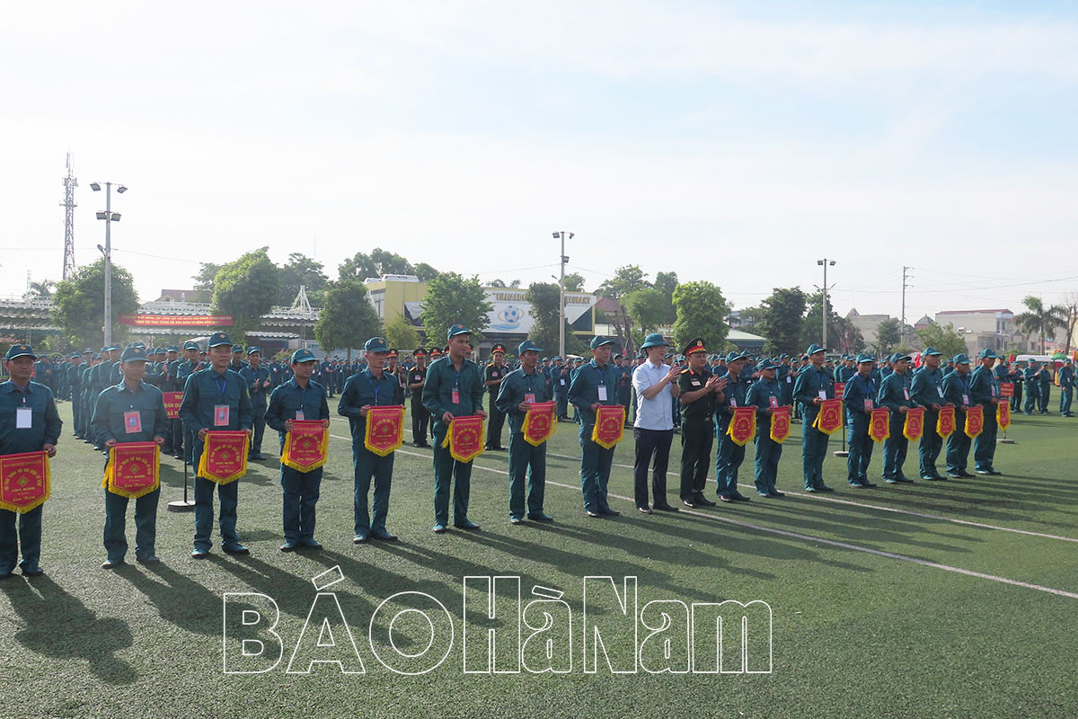 Ban CHQS huyện Thanh Liêm khai mạc hội thao Trung đội Dân quân cơ động năm 2022