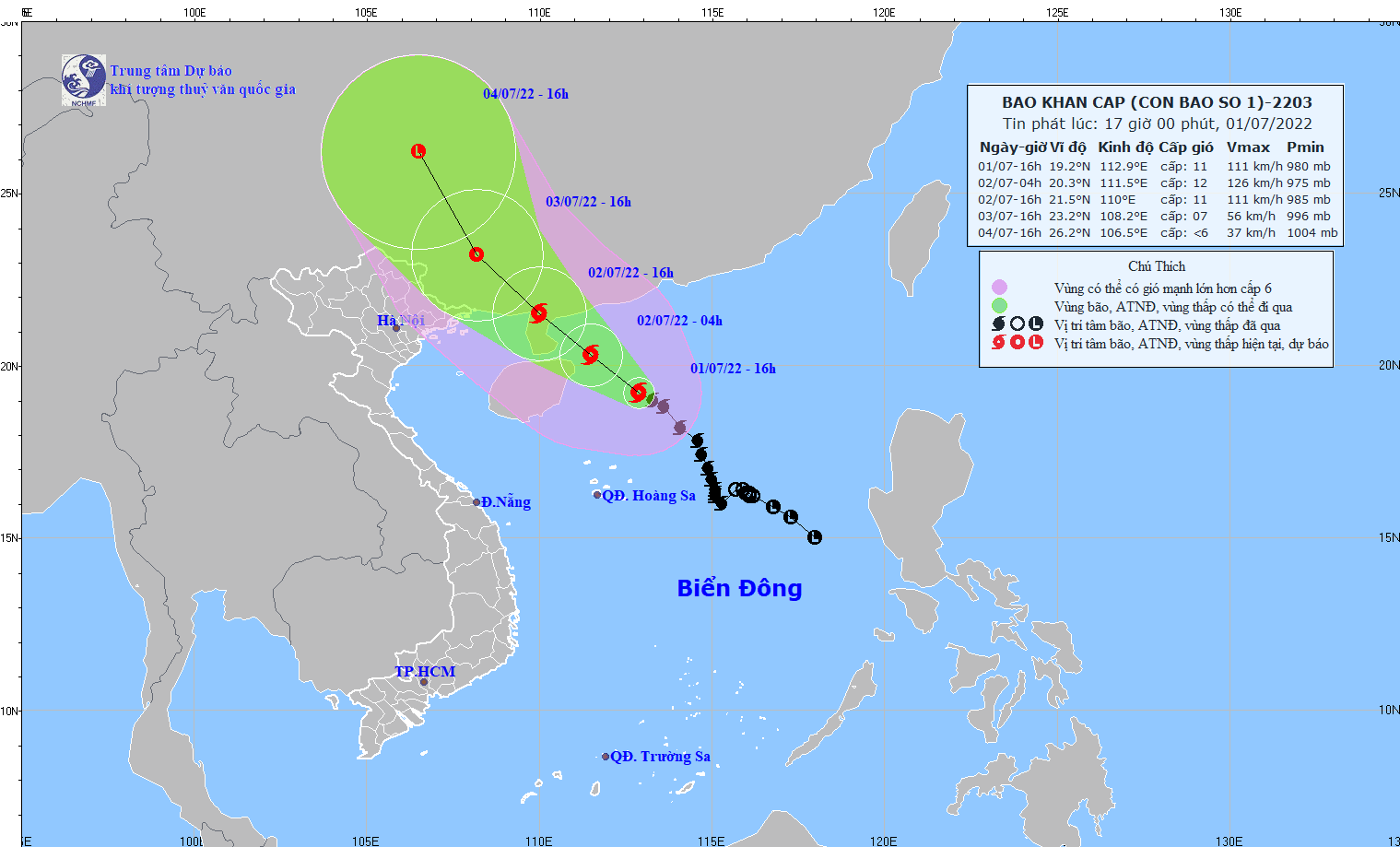Bão số 1 mạnh thêm giật cấp 15 vùng biển Quảng Ninh đến Ninh Bình bị ảnh hưởng