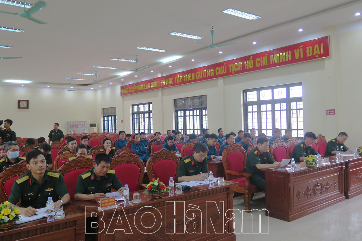 Ban CHQS thành phố Phủ Lý tổng kết 30 năm thực hiện Chỉ thị 143 của Tổng Cục Chính trị Quân đội nhân dân Việt Nam