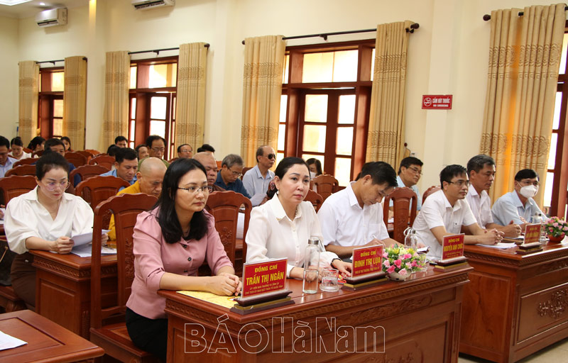 Ủy ban Mặt trận Tổ quốc tỉnh sơ kết giữa nhiệm kỳ thực hiện Nghị quyết Đai hội MTTQ tỉnh Hà Nam lần thứ XVI nhiệm kỳ 20192024