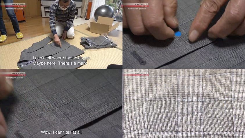 Kaketsugi kỹ thuật vá vết thủng quần áo siêu đẳng của người Nhật