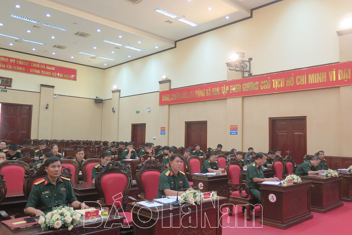 Bộ CHQS tỉnh triển khai nhiệm vụ công tác đảng công tác chính trị