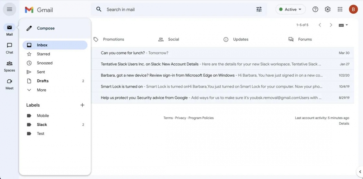 Cách thay đổi bảng điều khiển bên trong chế độ xem mới của Gmail