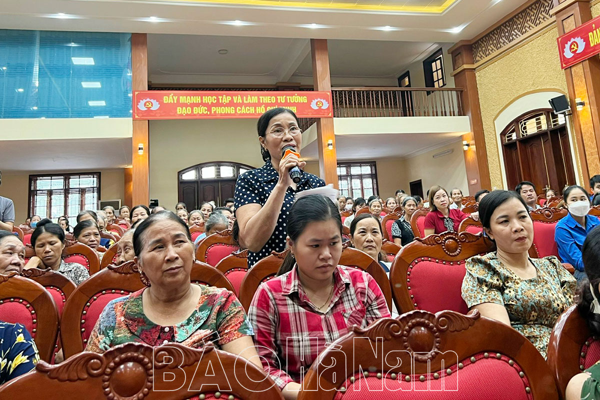 Ủy ban MTTQ Việt Nam xã Đồng Hóa tổ chức hội nghị phản biện xã hội 