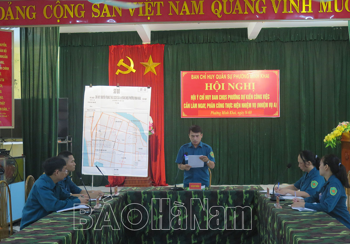 Phường Minh Khai diễn tập chiến đấu trong KVPT