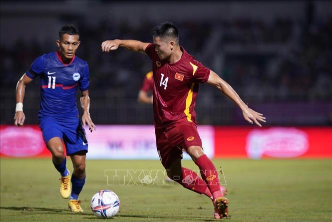 Giải Bóng đá giao hữu quốc tế 2022 Việt Nam đánh bại Singapore 4  0