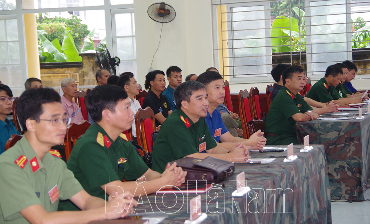 Xã Phù Vân diễn tập chiến đấu trong KVPT
