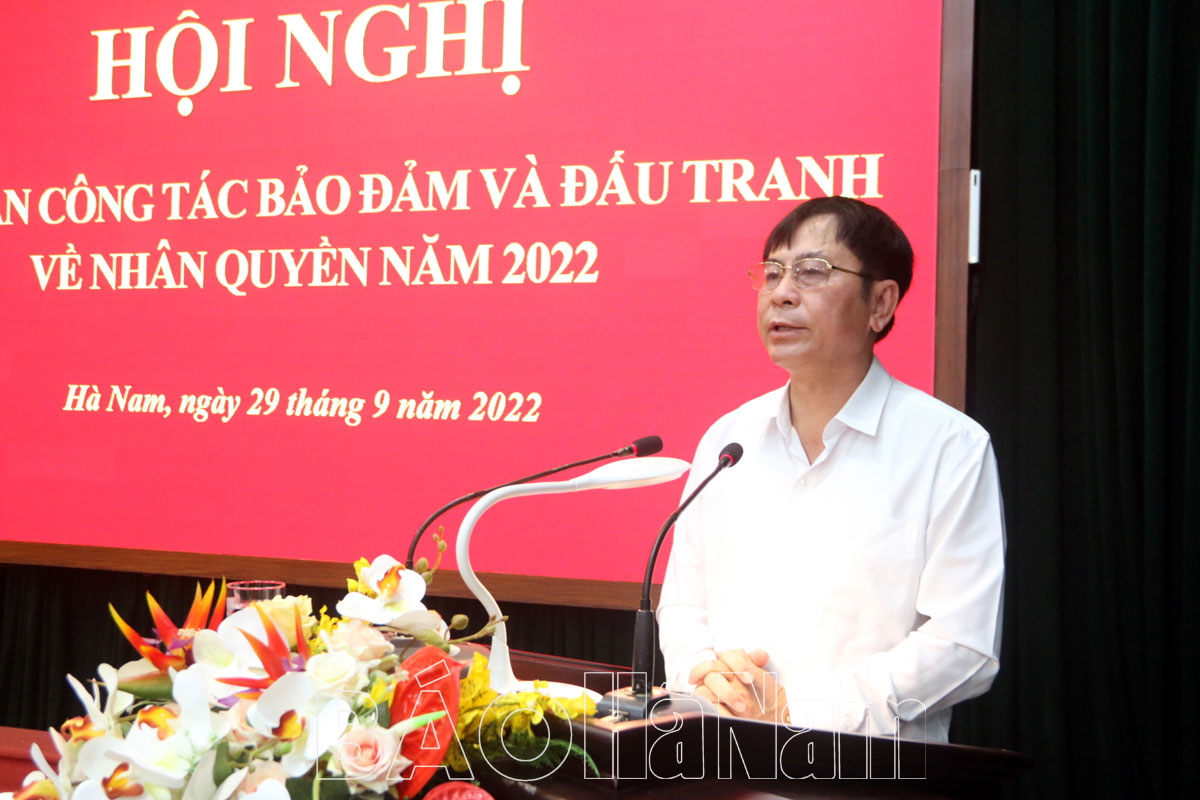 Hơn 400 đại biểu tham dự hội nghị tập huấn công tác bảo đảm đấu tranh về nhân quyền năm 2022