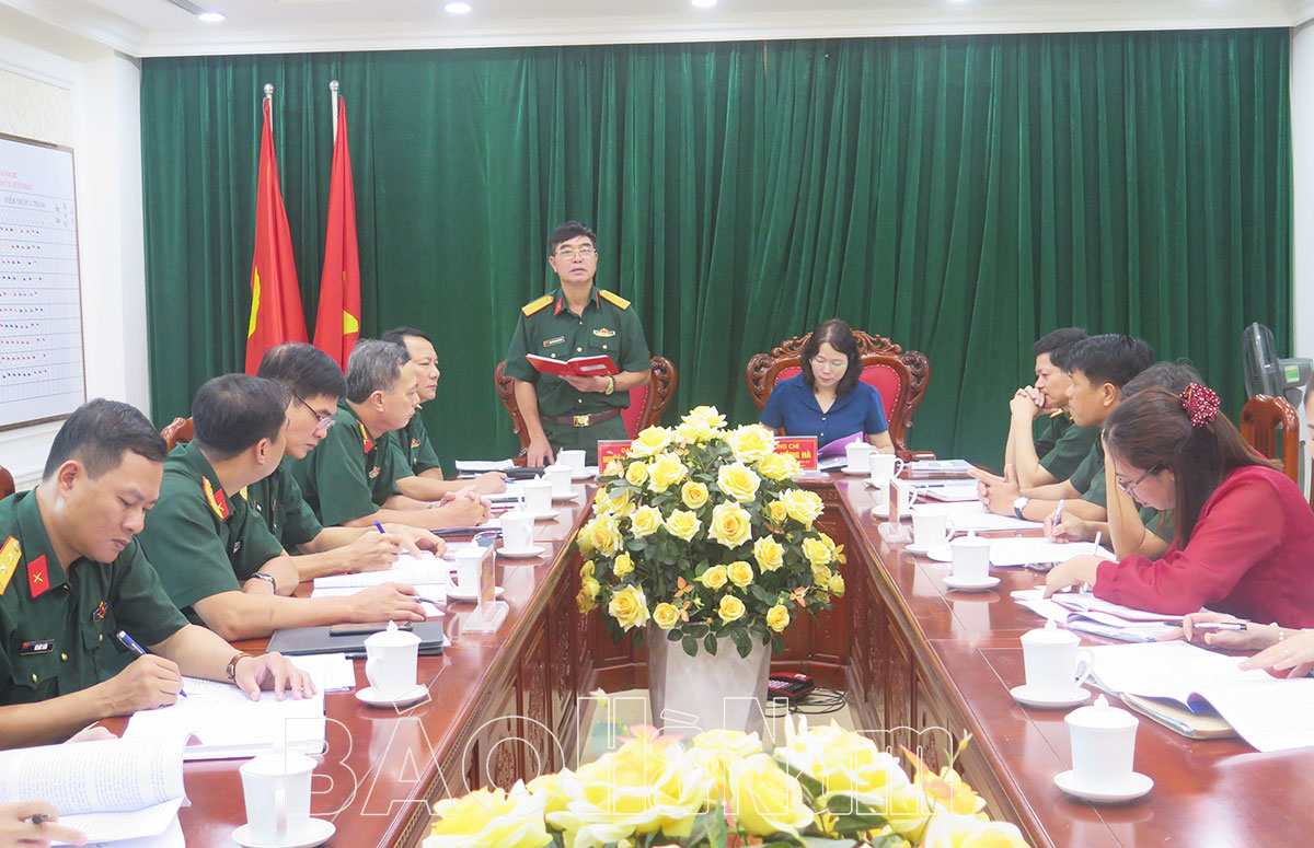 UBKT Đảng ủy Quân khu 3 và UBKT Tỉnh ủy giám sát tại ĐUQS huyện Kim Bảng