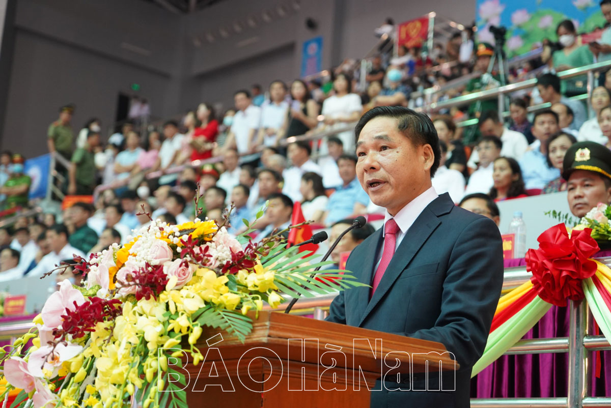 Long trọng Lễ khai mạc Đại hội TDTT tỉnh Hà Nam lần thứ VI năm 2022