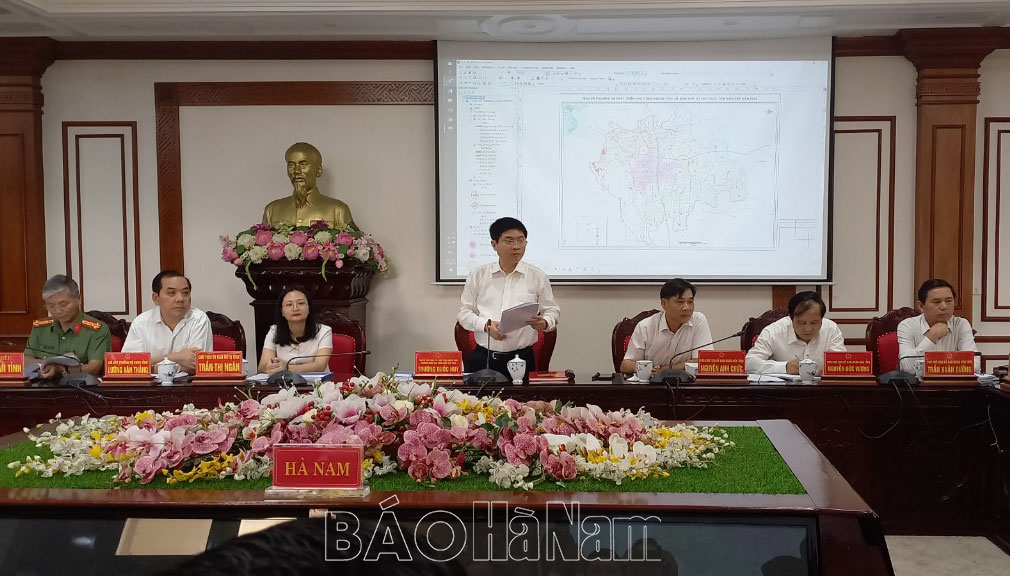 Hội nghị Ban chỉ đạo lập Quy hoạch tỉnh Hà Nam thời kỳ 20212030 tầm nhìn đến năm 2050