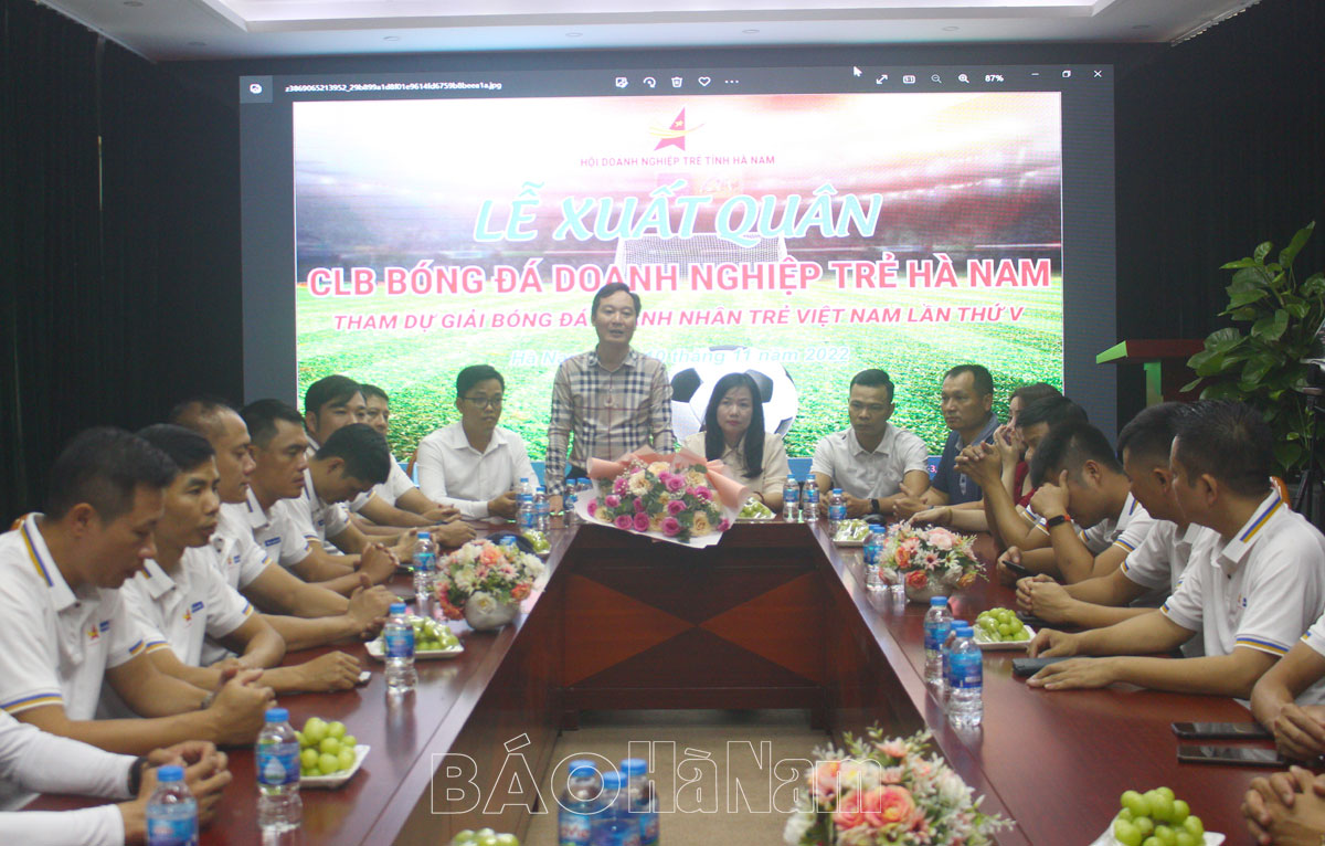 Lễ xuất quân tham dự giải bóng đá Doanh nhân trẻ Việt Nam lần thứ V  năm 2022