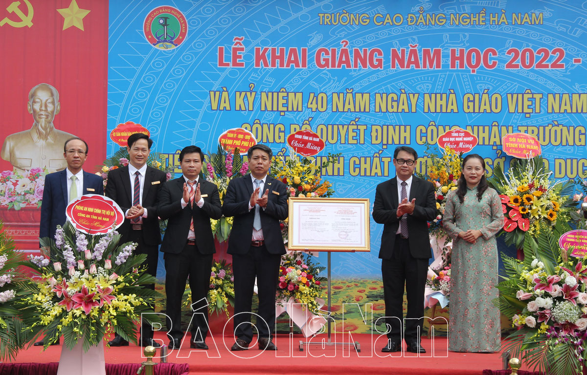 Trường Cao đẳng Nghề Hà Nam tổ chức lễ khai giảng năm học 2022 – 2023