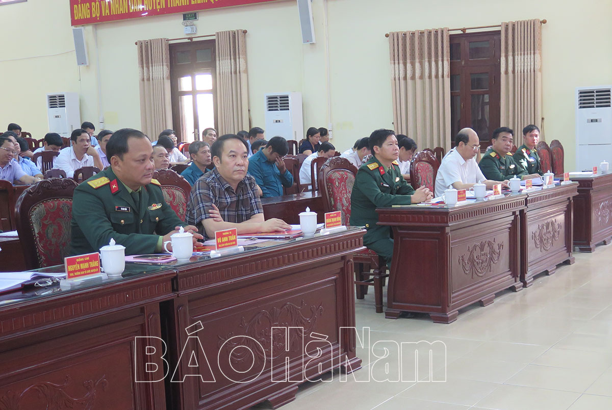 UBND huyện Thanh Liêm tổng kết công tác QP QSĐP