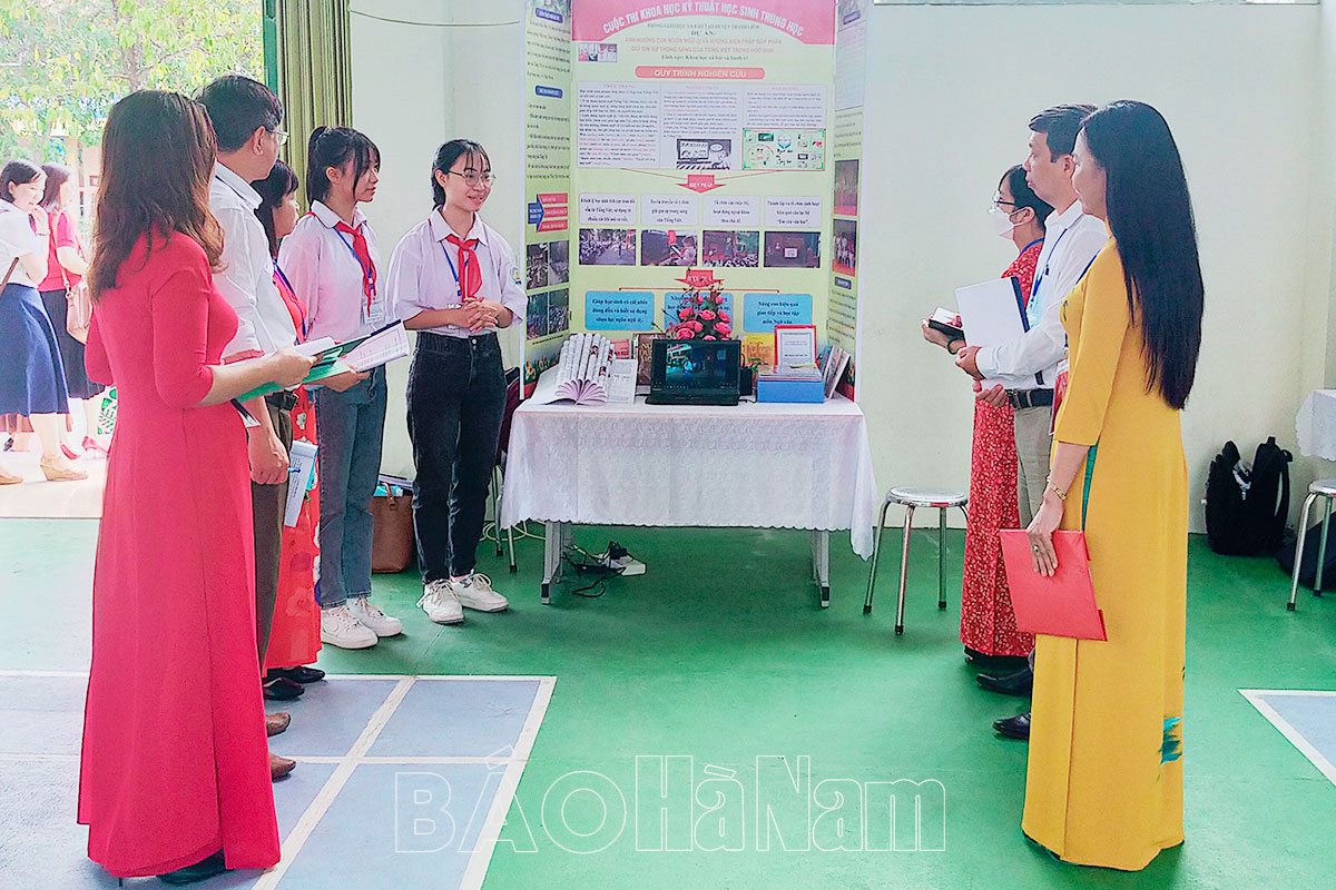 Phòng GDĐT huyện Thanh Liêm tổ chức thi KHKT trong học sinh THCS