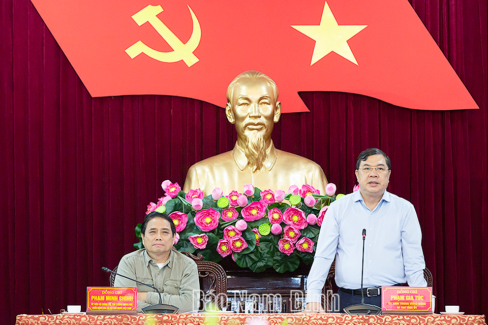 Thủ tướng Chính phủ Phạm Minh Chính về thăm và làm việc tại tỉnh Nam Định