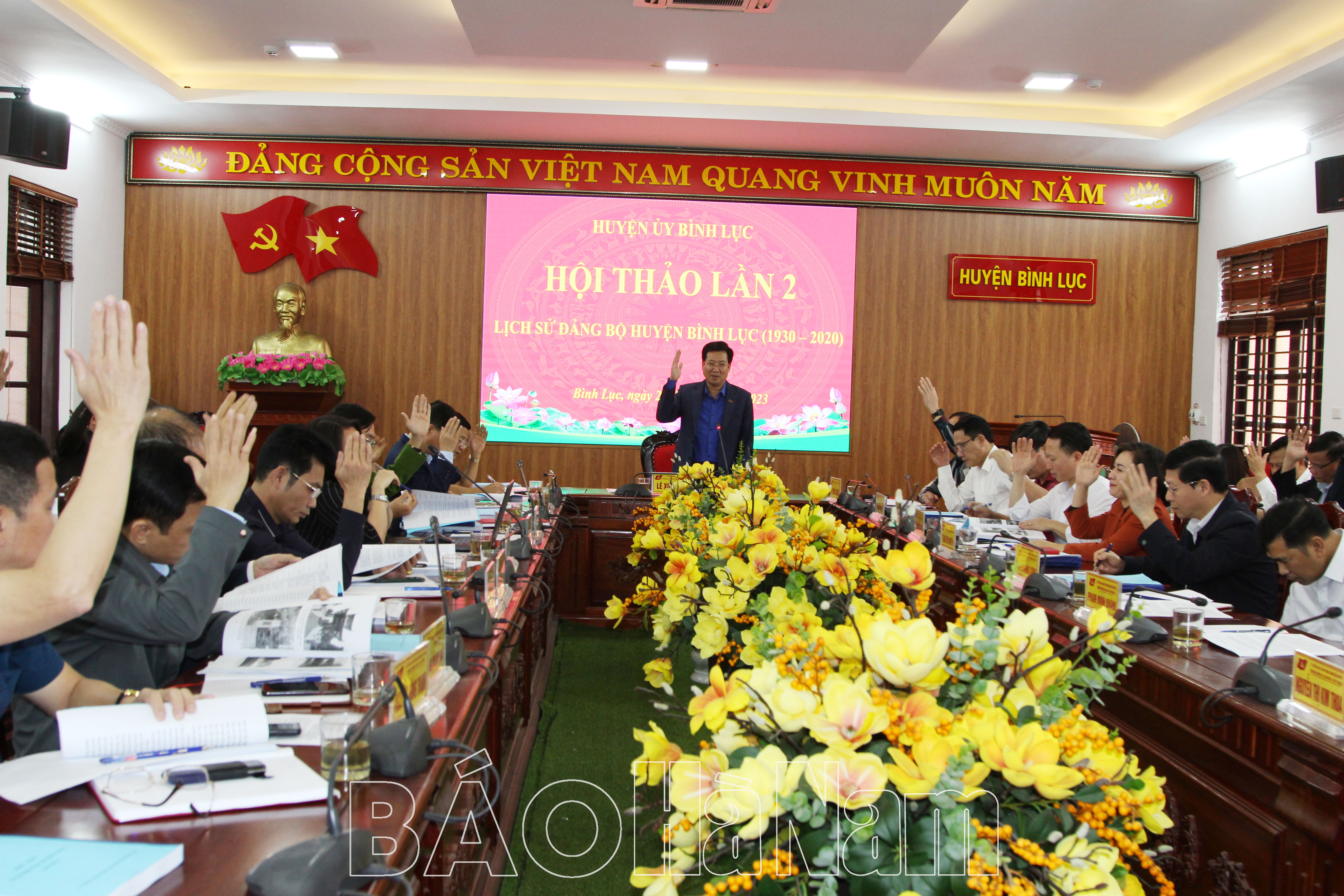 Huyện ủy Bình Lục tổ chức Hội thảo lần 2 Lịch sử Đảng bộ huyện Bình Lục 19302020