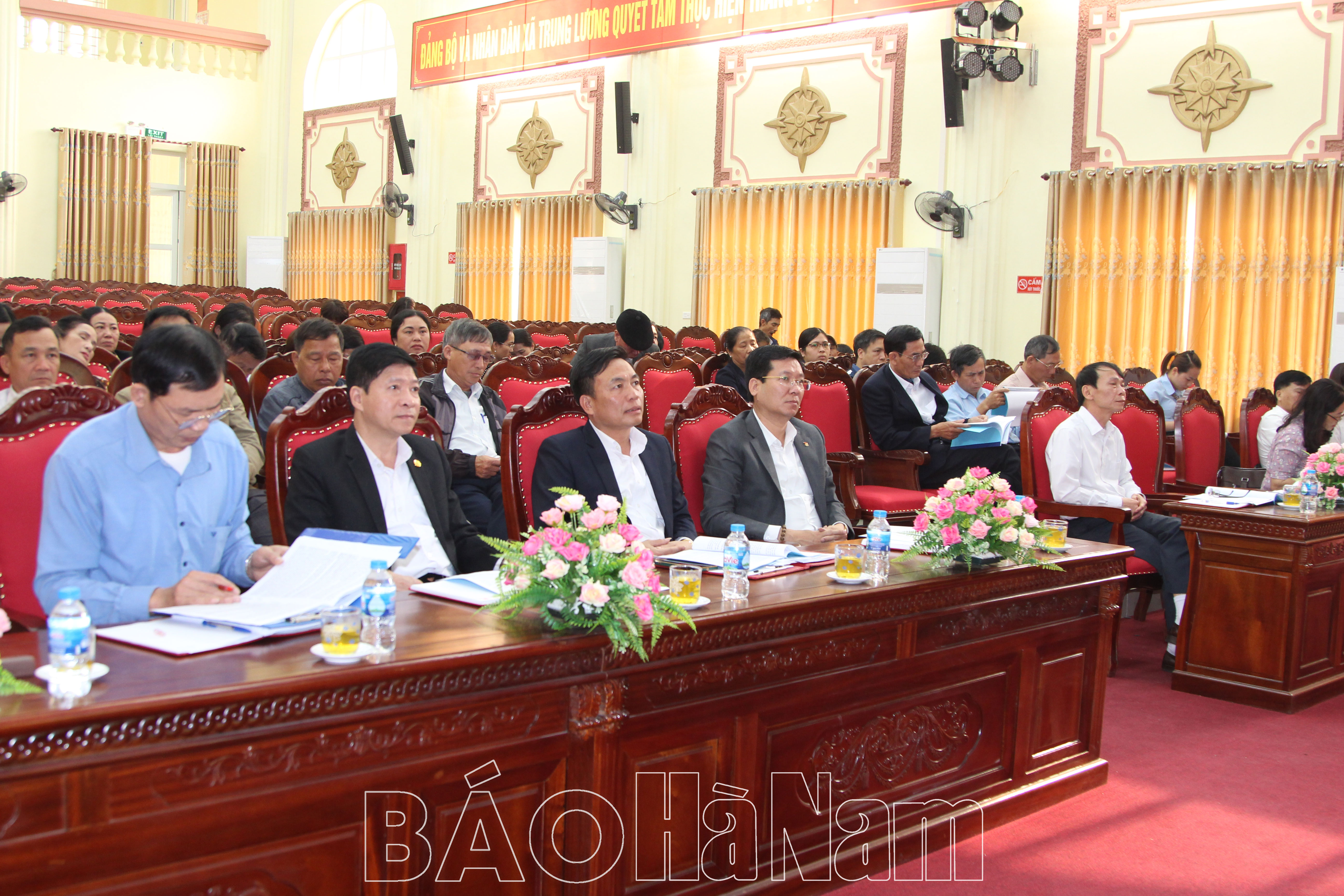 Đảng ủy xã Trung Lương kiểm điểm giữa nhiệm kỳ thực hiện nghị quyết đại hội Đảng các cấp