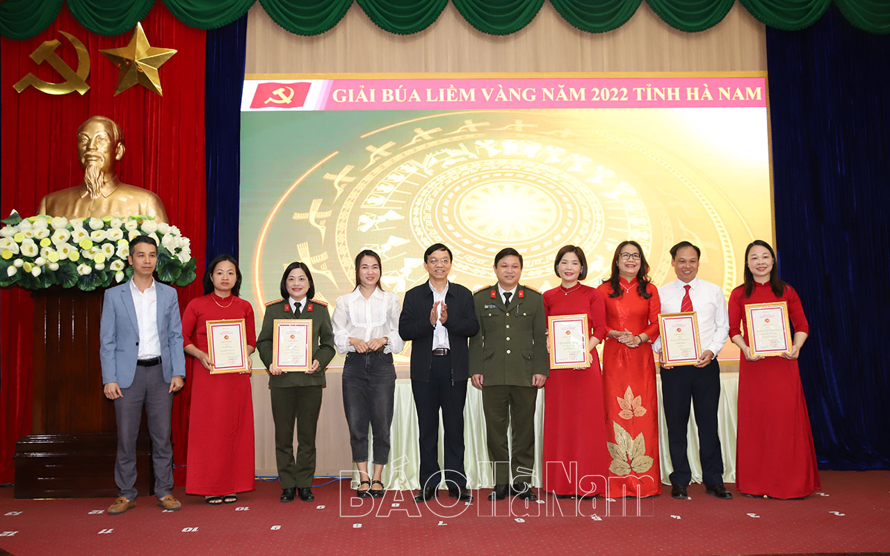 Tổng kết và trao thưởng Giải Búa liềm vàng tỉnh Hà Nam lần thứ VI phát động triển khai giải năm 2023