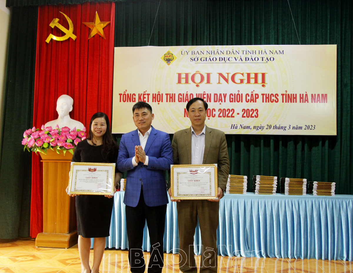 Có  giáo viên đạt danh hiệu Giáo viên dạy giỏi cấp THCS tỉnh Hà Nam năm học 2022 2023
