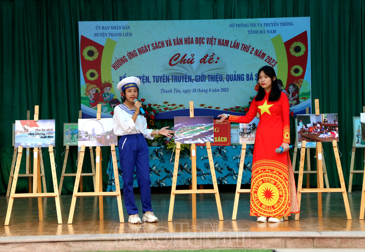 Tôn vinh văn hóa đọc và sách tại trường THCS Thanh Tân