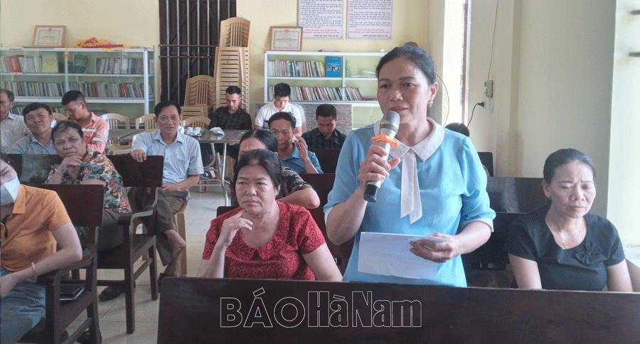 Đại biểu HĐND tỉnh tiếp xúc cử tri một số xã phường thị trấn ở Duy Tiên Thanh Liêm và Kim Bảng