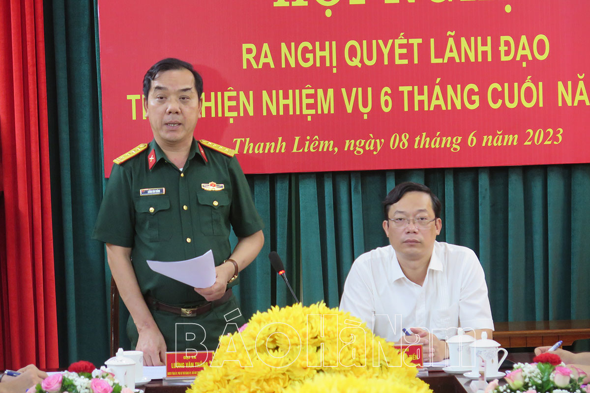 ĐUQS huyện Thanh Liêm Kim Bảng xác định nhiệm vụ trọng tâm 6 tháng cuối năm