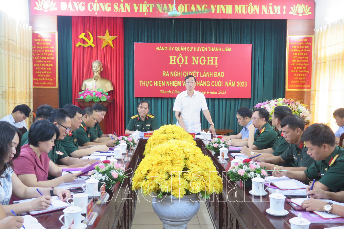 ĐUQS huyện Thanh Liêm Kim Bảng xác định nhiệm vụ trọng tâm 6 tháng cuối năm