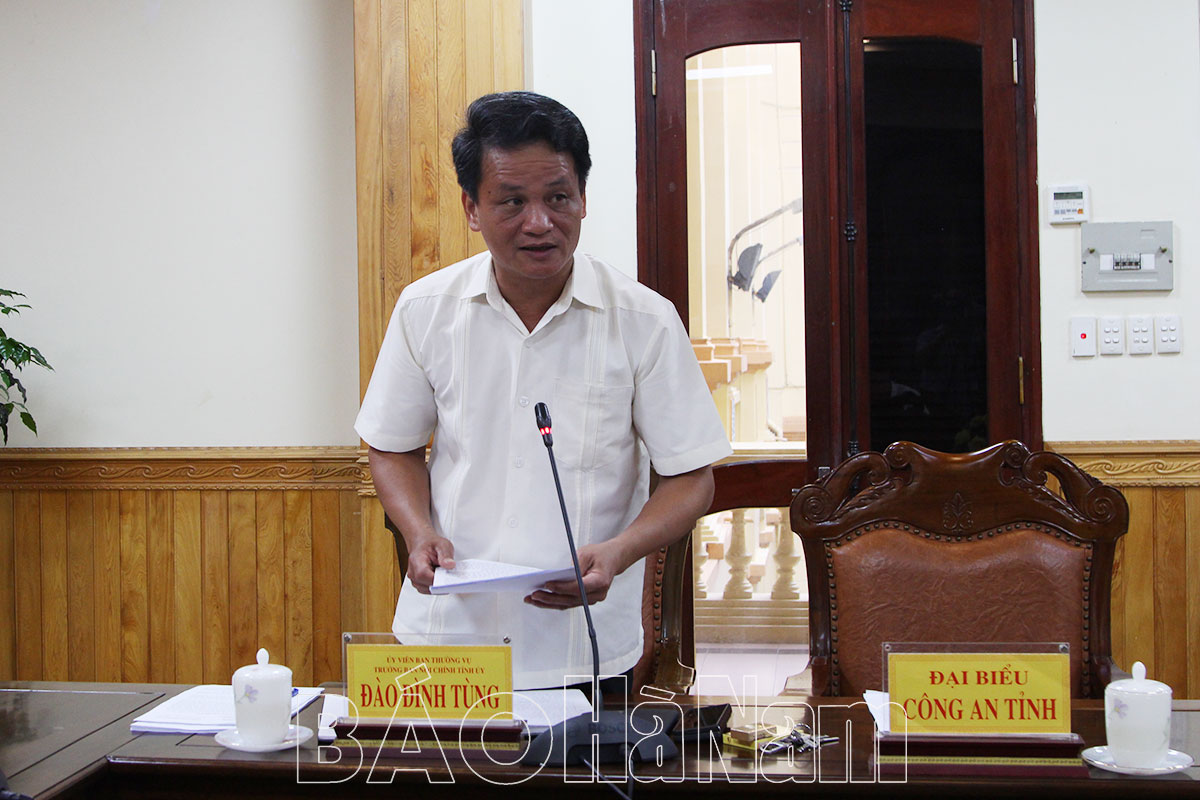 Bí thư Tỉnh ủy Lê Thị Thủy làm việc với bí thư các huyện thị thành ủy và thủ trưởng một số cơ quan đơn vị về công tác tiếp công dân giải quyết khiếu nại tố cáo quý II2023