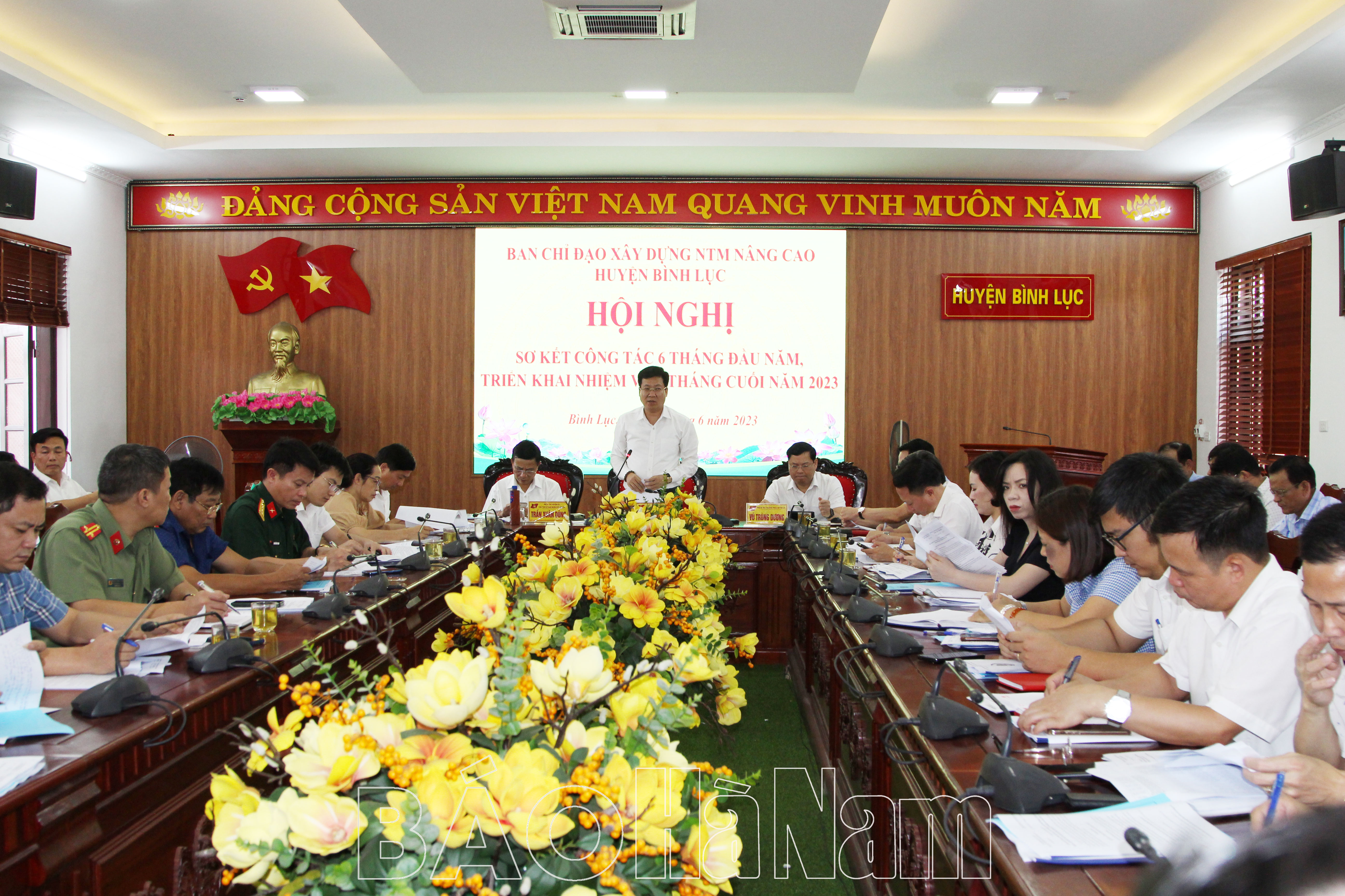 BCĐ xây dựng NTM nâng cao huyện Bình Lục triển khai nhiệm vụ 6 tháng cuối năm 2023