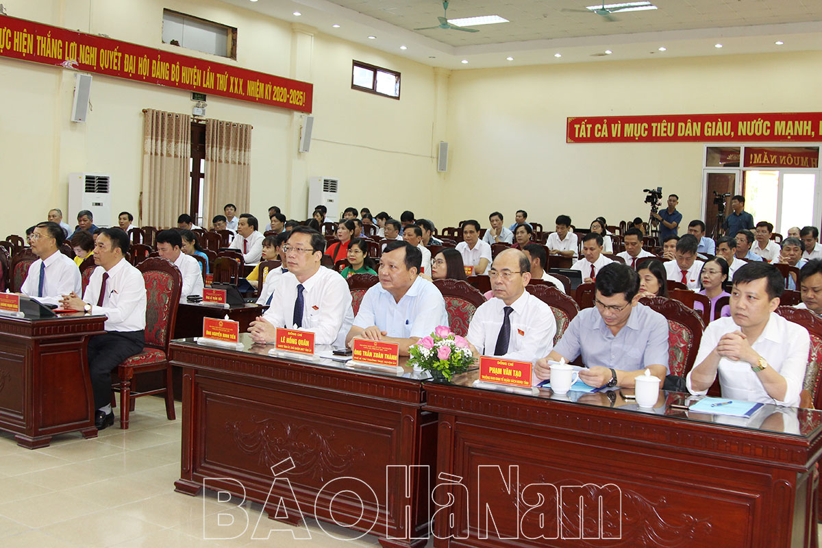 Kỳ họp thứ mười hai HĐND huyện Thanh Liêm khóa XIX nhiệm kỳ 20212026