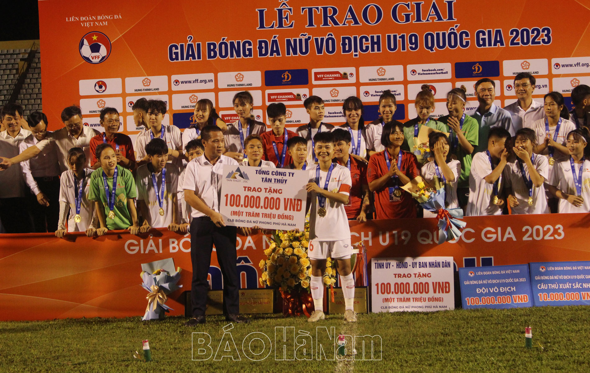 Kết thúc Giải Bóng đá nữ vô địch  U19 Quốc gia 2023  Phong Phù Hà Nam giành ngôi vô địch