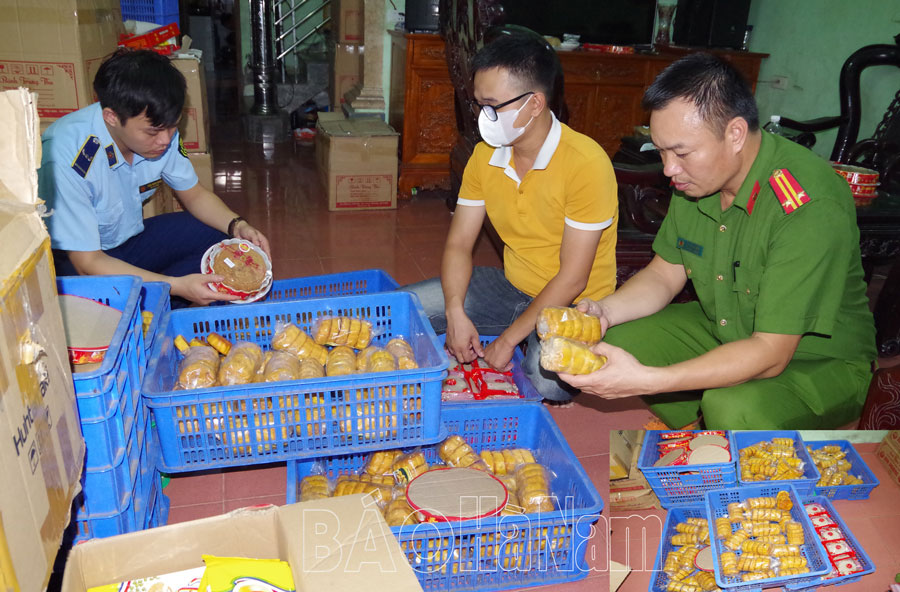 Kinh doanh bánh trung thu không rõ nguồn gốc xuất xứ 01 cơ sở ở Liêm Tiết bị xử phạt hơn 88 triệu đồng