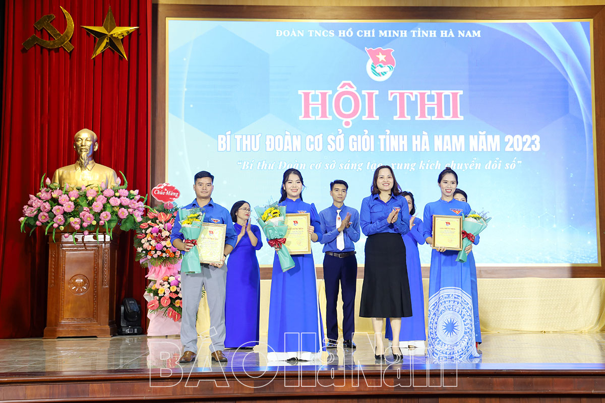7 thí sinh tranh tài tại Hội thi Bí thư Đoàn cơ sở giỏi tỉnh Hà Nam năm 2023