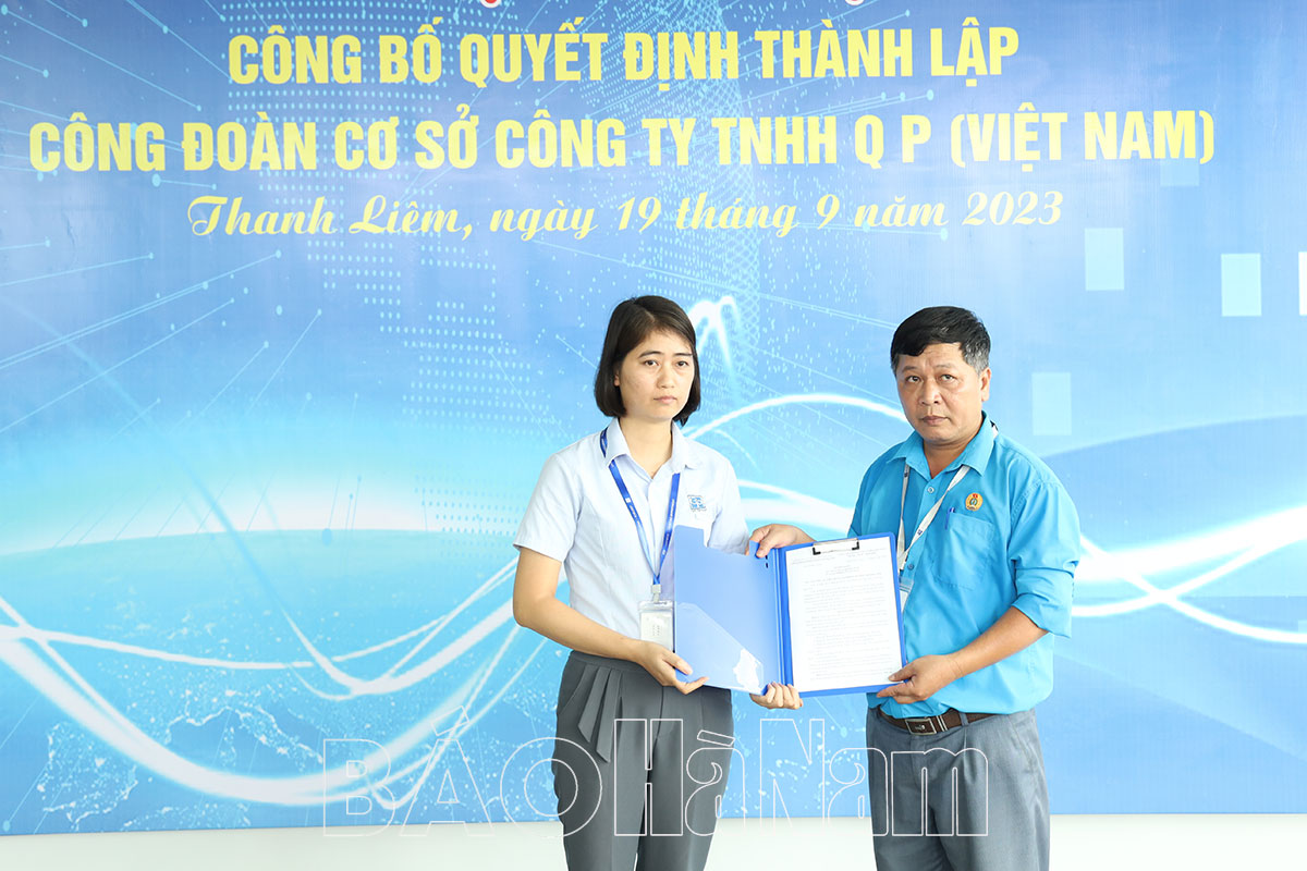 Thành lập CĐCS Công ty TNHH Q P Việt Nam
